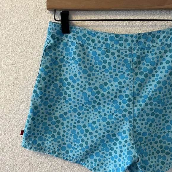 Vtg Mossimo Swim Shorts Women's Sm Blue Polka Dots Y2K Beach Surf Skate - Picture 7 of 14
